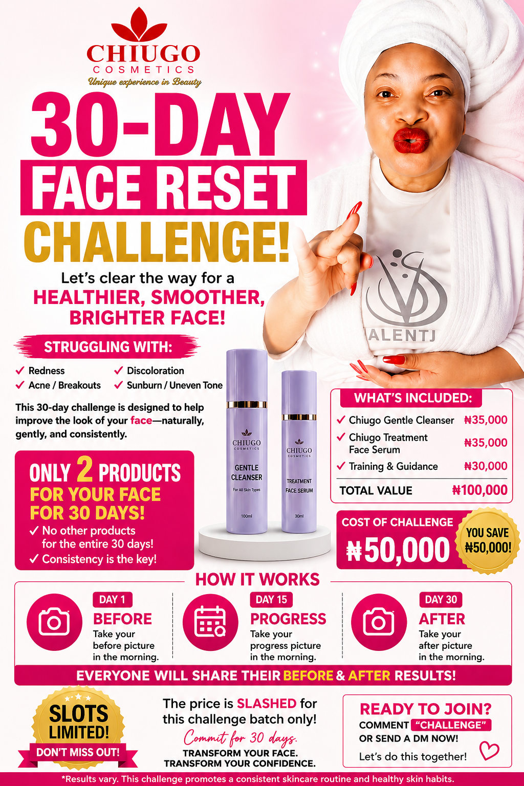 CHIUGO 30-DAY FACE RESET CHALLENGE ✨